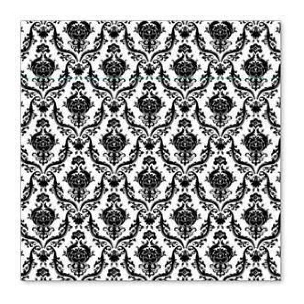 Sale Item - Hambly Screen Prints - Brocade Overlay - Black  - Single 12X12 Sheet