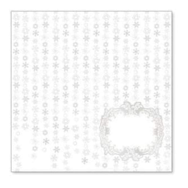 Sale Item - Hambly Screen Prints - Falling Snowflakes Overlay - Metallic Silver