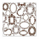 Sale Item - Hambly Screen Prints - Frame Wallpaper Overlay - Brown  - Single 12X