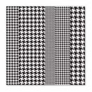 Sale Item - Hambly Screen Prints - Houndstooth Overlay - Black  - Single 12X12 S