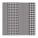 Sale Item - Hambly Screen Prints - Houndstooth Overlay - Black  - Single 12X12 S