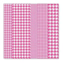 Sale Item - Hambly Screen Prints - Houndstooth Overlay - Pink  - Single 12X12 Sh