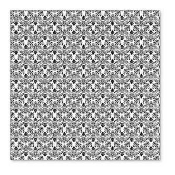 Sale Item - Hambly Screen Prints - Vintage Plaid Overlay - Black  - Single 12X12