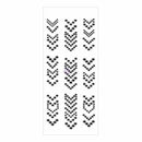 Say It In Crystals Adhesive Arrows 7X3 Inch Sheet - Short/Crystal Black
