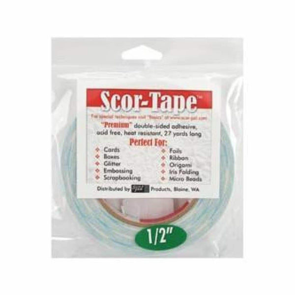 Scor-Tape Double-Sided Tape 1/2 X 81 Feet Long