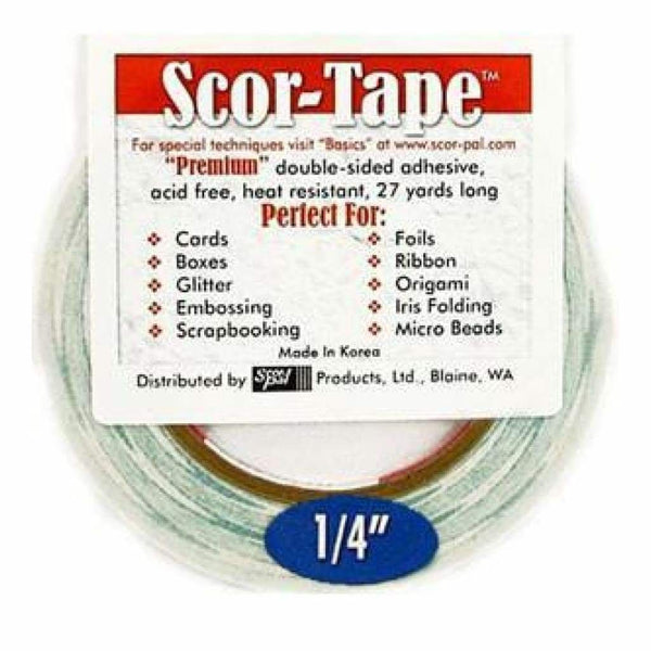Scor-Tape Double-Sided Tape 1/4In. X 27 Yds
