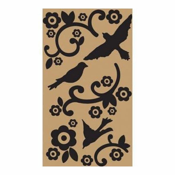 Scrapworks - Magpie Vinyl Appliques - Black