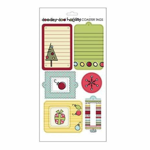 Sei - Dd Holiday - Chipboard Coaster Tags