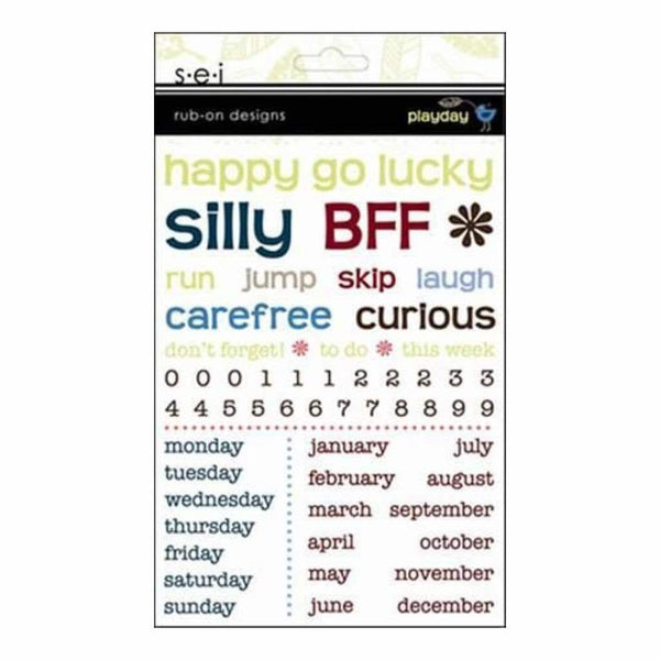 Sei - Playday - Rub-Ons Words