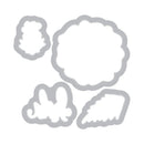 Sizzix Framelits Die & Stamp Set By Crafty Chica 4 pack Hola Flower*