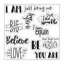 Sizzix Framelits Die & Stamp Set By Lynda Kanase Photo Frame, I Am Phrases*