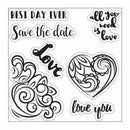 Sizzix Framelits Die & Stamp Set By Lynda Kanase Photo Frame, Lovely*