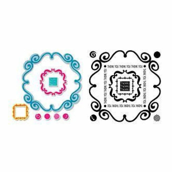 Sizzix Framelits Dies 9 Pack With Stamps Circles & Tags