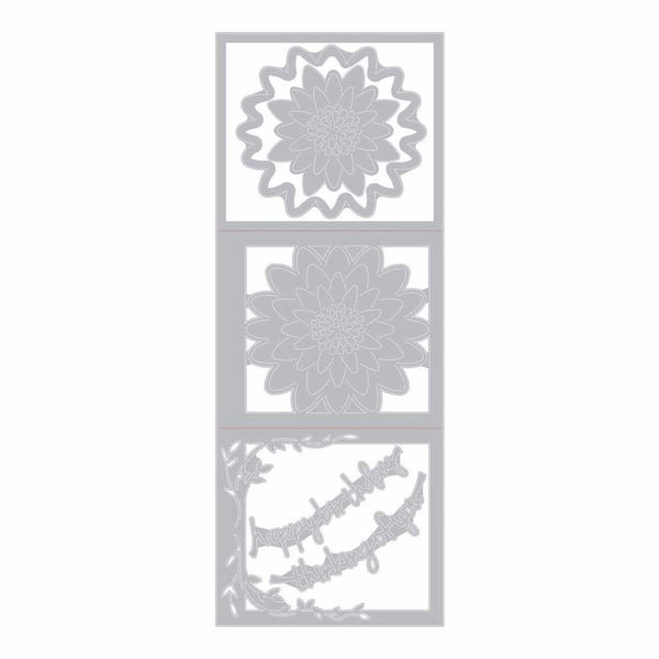 Sizzix Thinlits Dies By Lindsey Serata Floral Tri-Fold Card