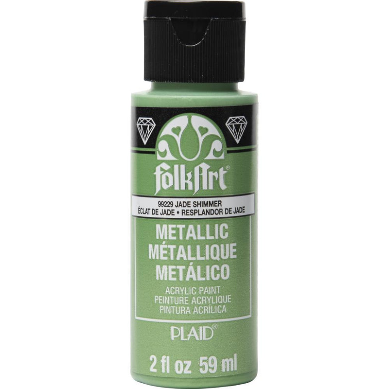 FolkArt - Metallic Acrylic Paint 2oz - Jade Shimmer