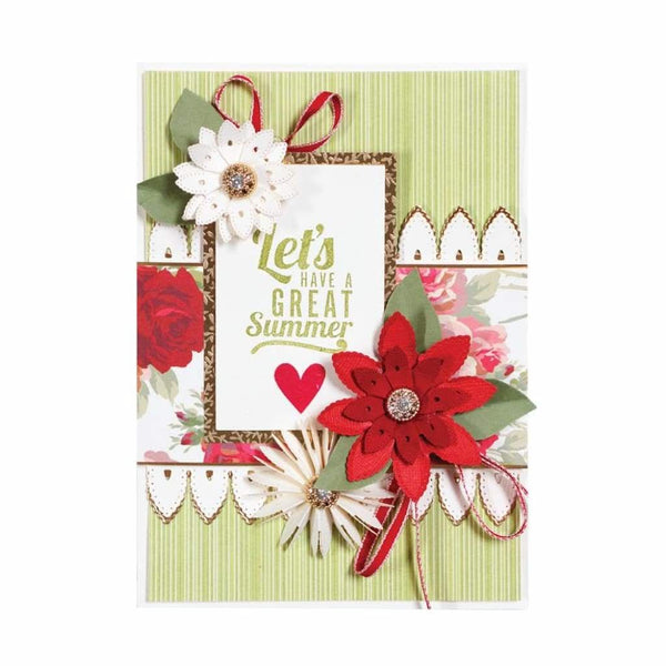 Spellbinders Chantilly Paper Lace By Becca Feeken Lilly Pearl Fold Flower/Border