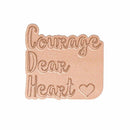 Spellbinders Glimmer Impression Plate Courage Dear Heart*