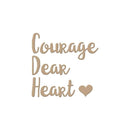 Spellbinders Glimmer Impression Plate Courage Dear Heart