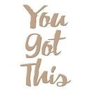 Spellbinders Glimmer Impression Plate You Got This