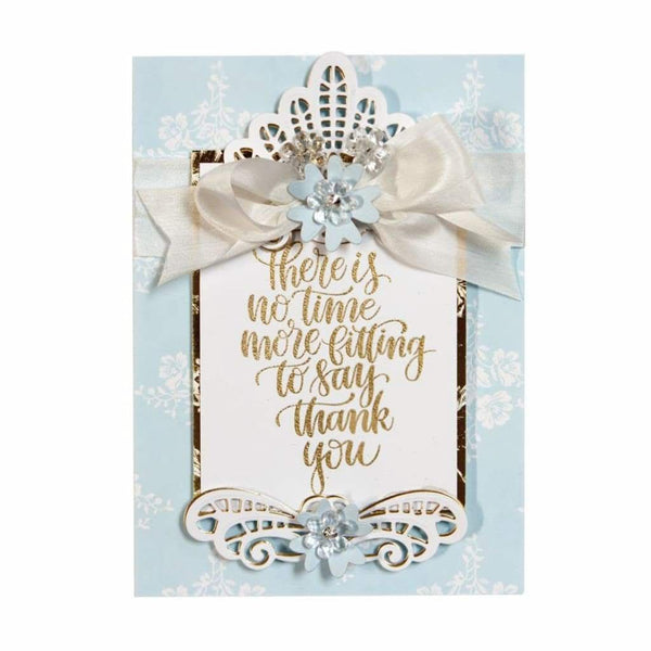 Spellbinders Shapeabilities Dies By Becca Feeken Venise Lace-Isadora Trinkets*