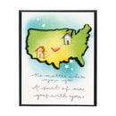 Spellbinders Stamp & Die Set By Debi Adams Love Set Match-Near Or Far