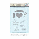 Spellbinders Stamp & Die Set By Debi Adams Love Set Match-Thats Dope*