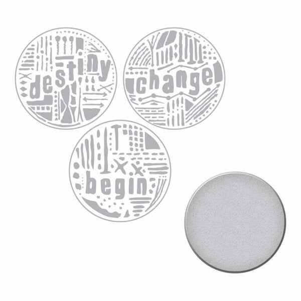 Spellbinders Stamp & Die Word Circles 1
