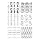 SRM Bible Journaling Clear Stamps 4 inch X6 inch Bible Backgrounds