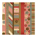 Cosmo Cricket - Jitterbug Collection - 12 x 12 Double Sided Paper - Strip Tease