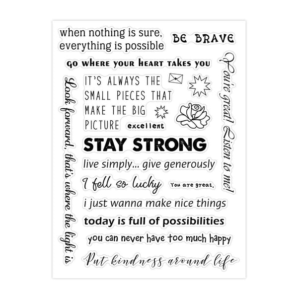 Poppy Crafts Sticker Set - Stay Strong