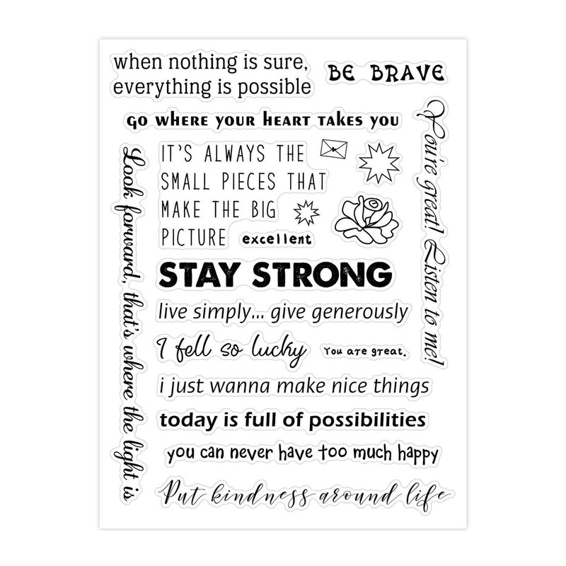 Poppy Crafts Sticker Set - Stay Strong