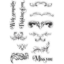 Crafters Companion Clear Stamps - Ornate Swirls