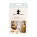 American Crafts - Sweet Tooth Fairy - Napkin & Fork Bow Kit - Gold