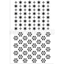 Alexandra Renke Red Christmas Clear Stamps - Star Pattern