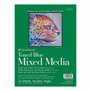 Strathmore 400 Series Mixed Media Pad - Tone Blue 9 inch X12 inch 15 Sheets