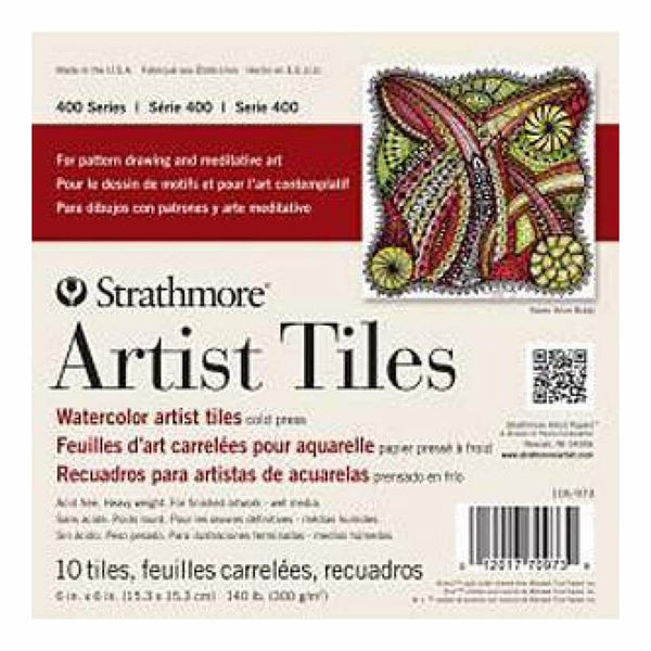 Strathmore Artist Tiles 6 Inch X6 Inch  10 Pack Watercolor