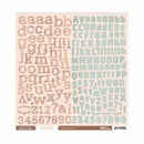 Studio Calico - Autumn Press - 12X12 Alpha Sticker Sheet