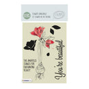 Studio Light - Veer & Moon Flower Language A6 Stamps - The Amaryllis Stands For Beauty