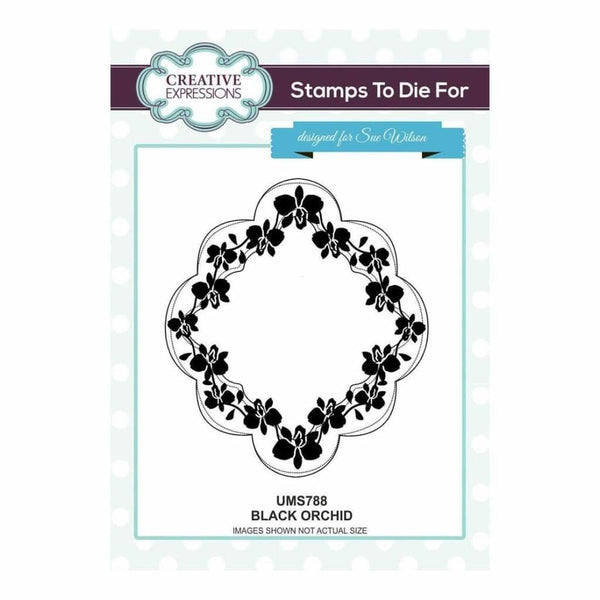 Sue Wilson Stamps To Die For - BLACK ORCHID