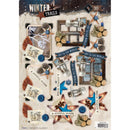 Studio Light Winter Trails Easy 3D Punched Sheet A4 - Joy to the World