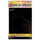 Tim Holtz Alcohol Ink Cardstock 5 inch X7 inch 10 pack - Black Matte
