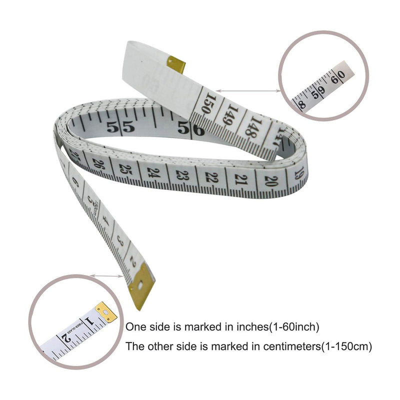 Universal Crafts Soft Tape Measure Double Scale 150cm/60inch