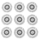 Crafters Workshop Template 12in x 12in - Petal Burst*