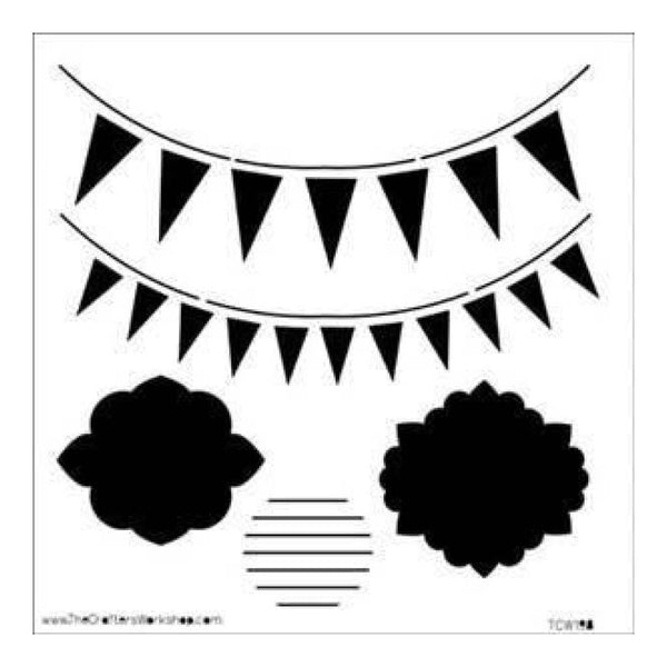 The Crafters Workshop - 12X12 Template - Circus Banners