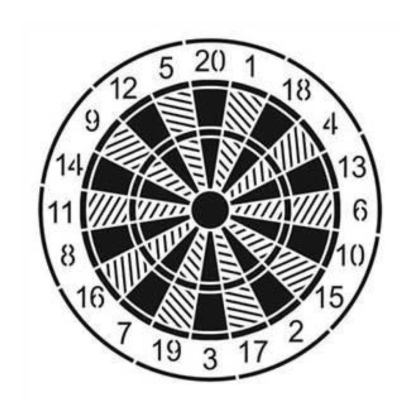 The Crafters Workshop - 12X12 Template - Dartboard