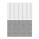 Tim Holtz Cling Stamps 6Inch  X 4Inch - Tailor & Houndstooth