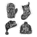 Tim Holtz Cling Stamps 7 inch X8.5 inch Carved Christmas