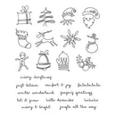 Tim Holtz Cling Stamps 7inch X8.5inch - December Doodles