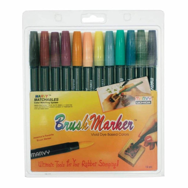 Uchida - Brush Markers 12 pack Victorian