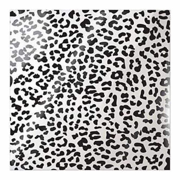 We R Memory Keepers - Clearly Posh Acetate Sheets 12 Inch X12 Inch  Cheetah  With Black Foil